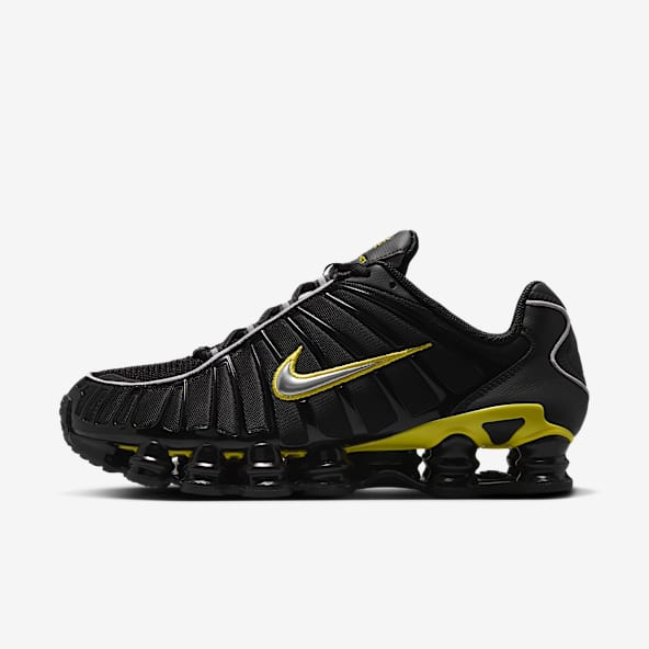 Nike: YELLOW & Black Shox TL Sneakers